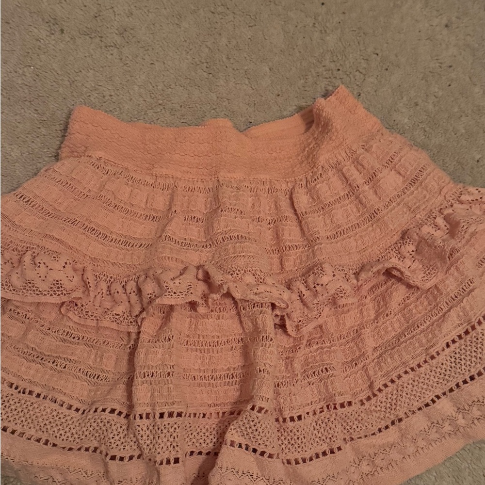 Aerie Ruffle Skirt in Pink